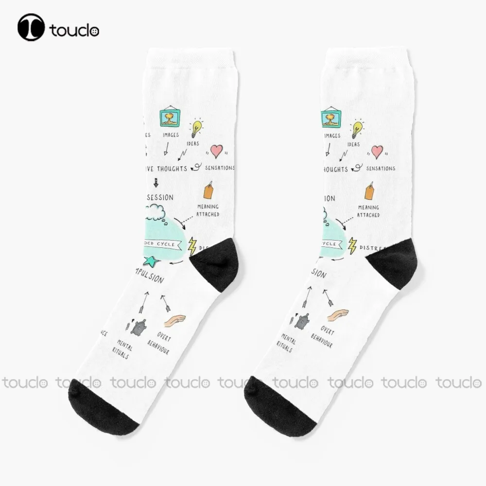 

The Ocd Cycle Socks For Women Christmas Gift Unisex Adult Teen Youth Socks Custom 360° Digital Print Women Men Funny Sock
