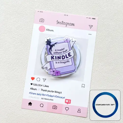 Kindle Bookish Magsafe Phone Grip Magnetic Kindle Holder Pink Kindle Accessories Bookish Merch Book for iPhone Samsung Xiaomi - Image 17