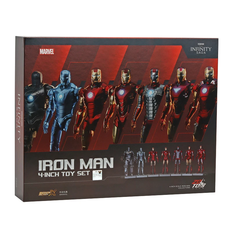 ZD Toy Iron Man MK1 MK2 MK3 MK4 MK5 MK6 MK7 Action Figures 4