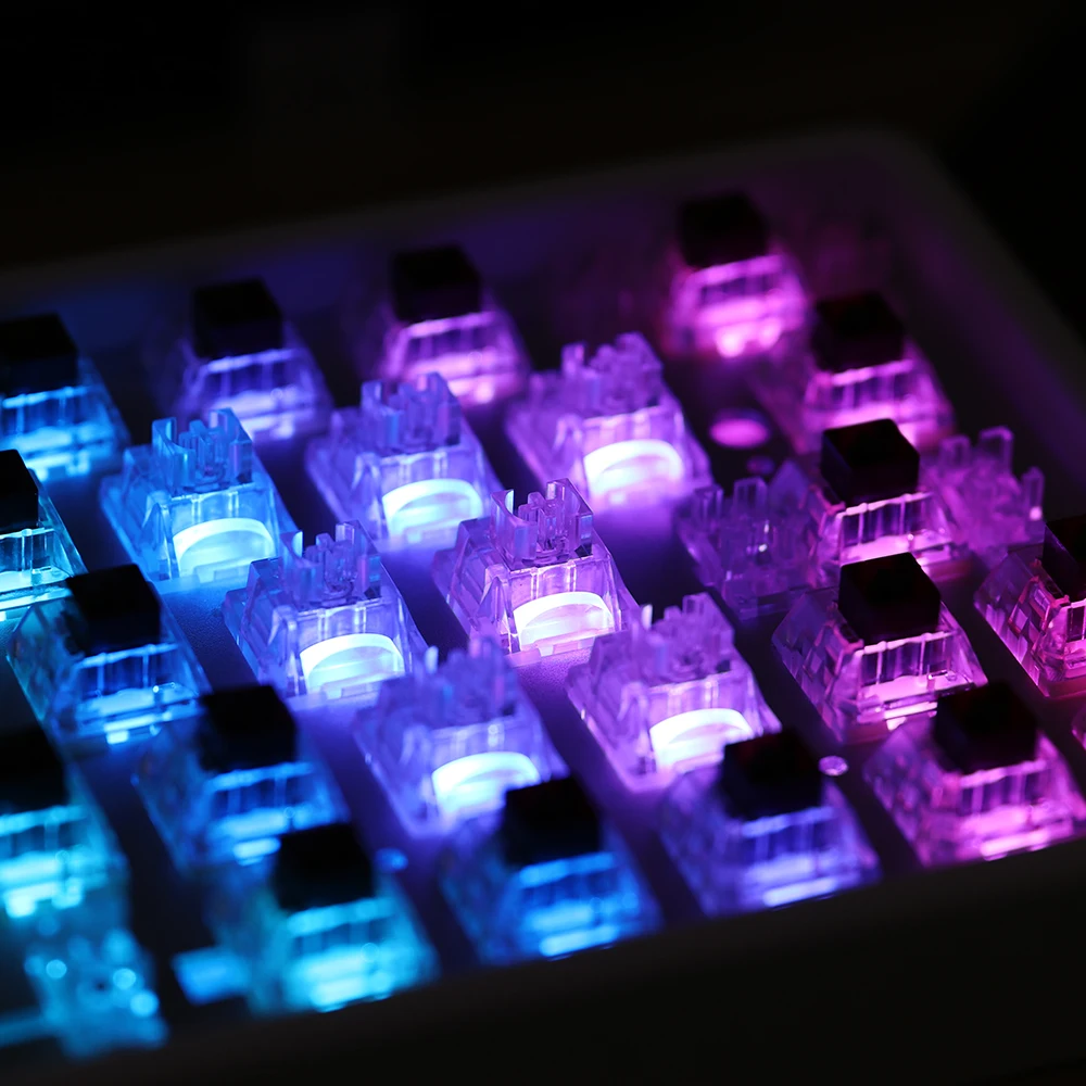 Tttc-interruptor Linear v2 39g Pinos Silencioso Mudo Rgb Transparente Transparente Lubrificado para Teclado Mecânico - Imagem 2
