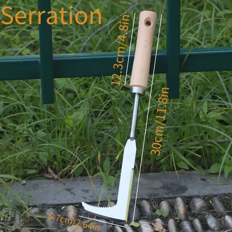 L-shaped Garden Weeding Tool Weeding Puller Manual Crack Weeder Weed Extractor Removal Agricultural Bonsai Supplies Hand Tool 6