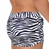 Mens Zebra Stripes Swimming Swim Trunk Shorts Drawstring Elastic Waistband Beach Sport with Pockets Swimwear 4