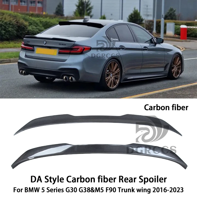 

For BMW 5 Series G30 G38&M5 F90 DA Style Carbon fiber Rear Spoiler Trunk wing 2016-2023 Carbon fiber FRP primer