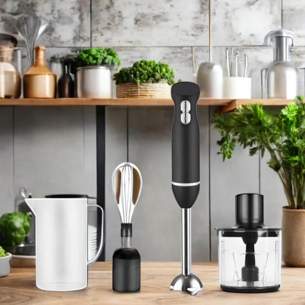 Hot Selling Professional 2-in-1 Electric Hand Blender Shaker Bottle Baby Food Blender Plastic Container Commercial Stick