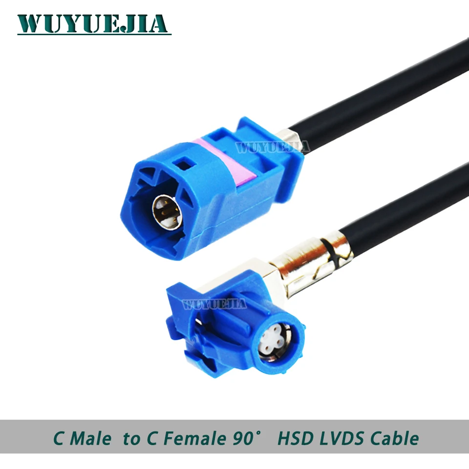 Cavo Adattatore USB-HSD LVDS 30cm Per Auto | Conversione Segnale Navigazione Audio | Compatibile Vista Panoramica 360°