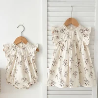 0-7Yrs Toddler Sister Dress Newborn Baby Girl Lace Romper Ruffle Sleeveless Jumpsuit Infant Onepiece Spring Summer Baby Clothes 2