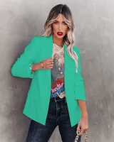 سترة بدلة كاجوال بأكمام طويلة ، بدلة احترافية مصممة خصيصًا ، صغيرة ، للخريف والشتاء ، لون نقي ، حالة مزاجية ، جديدة 1