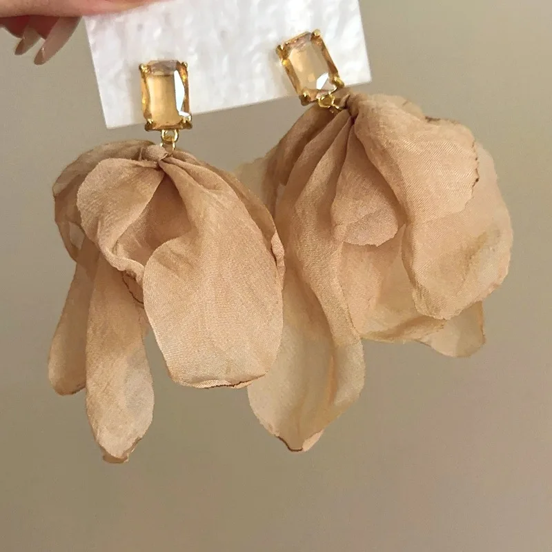 Orecchini A Goccia Vintage In Argento 925 | A Forma Di Fiore | Ipoallergenici | Regalo Per Donna Con Scatola