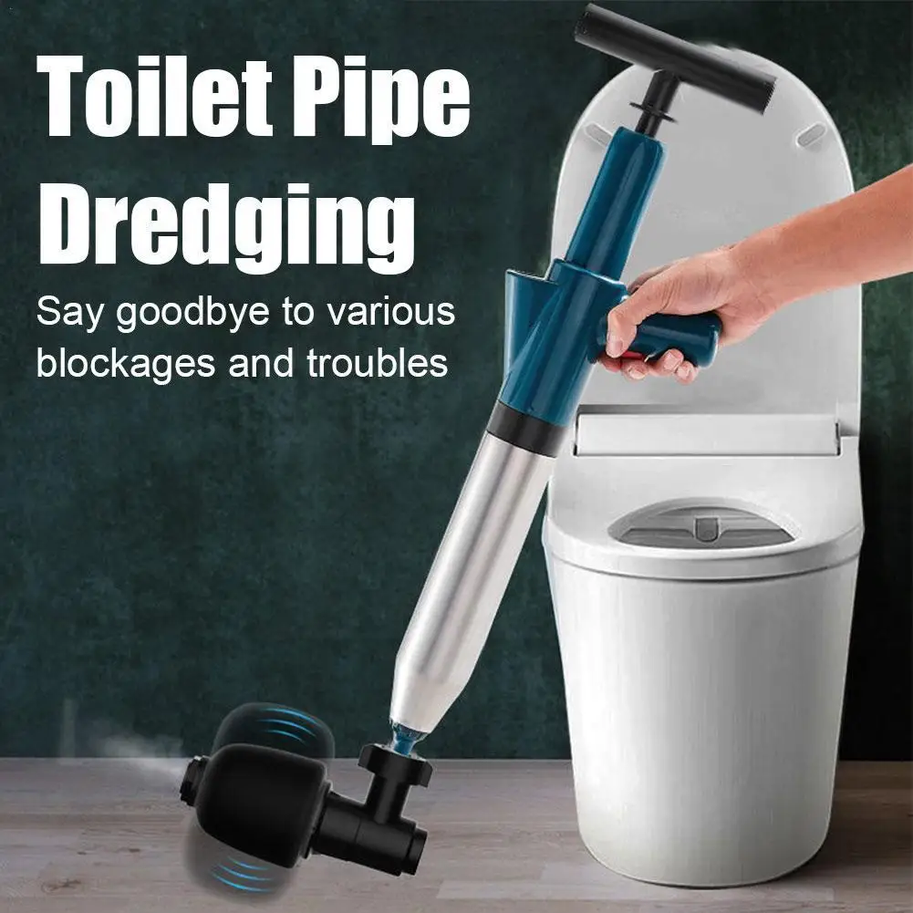 

Toilet Clogged Unclogging Device Pipe Plunger High Clog Plunger Drain Unclog Sink Dredge Bath Pressure Aiment Gun Shower To E8I4