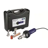 WELDY 1600W 110V/220V Hot Air Torch Heating Gun Plastic Welding Gun PVC TPO Membranes Welder With 40mm Nozzle Silicone Roller 1