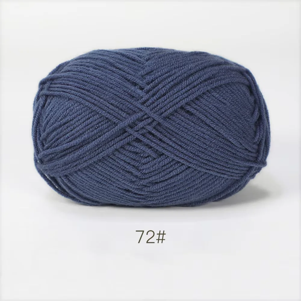 Luxurious Soft Milk Cotton Yarn Pack for Knitting and Crochet Projects - 5PCS, Total 250g