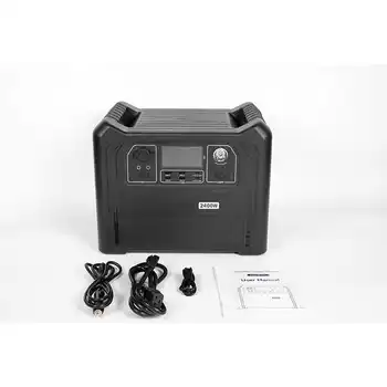 Wholesale Solar Power Bank Portable 120V 2300W 2400W Emergency Portable Power Station for Outdoor Camping