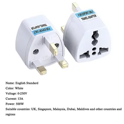 Universal Travel Power Adapter - US to EU Plug Converter for International Use (Europe, Korea, Asia, Canada, UK, Australia) (UK)