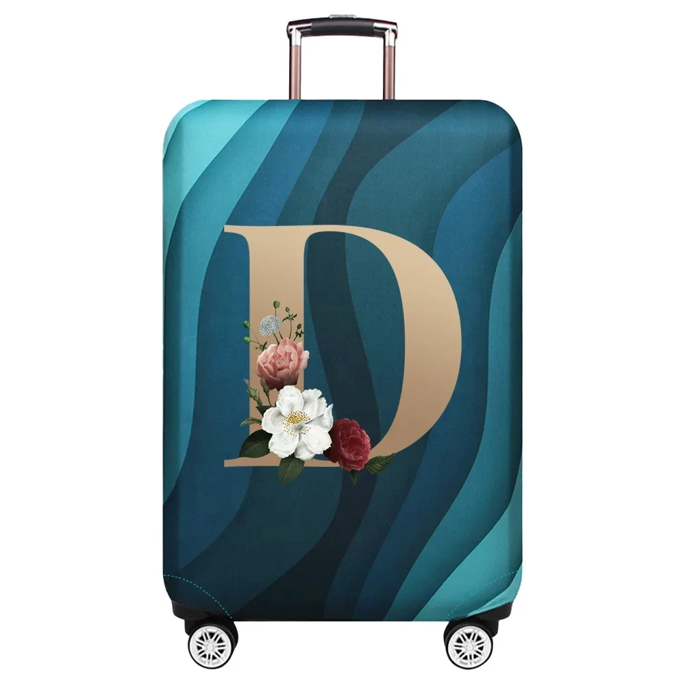 Gold Letter Print Luggage Protective Dust Cover & Travel Accessory
