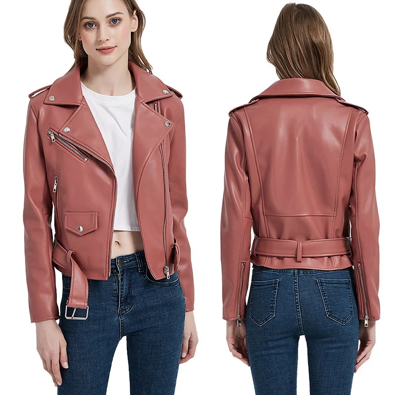 Рисунок 2 - Женская Осенняя Короткая кожаная куртка