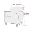 Polar Fleece Tub Chair Cover Stretch Spandex Club Sofa Armchair Slipcovers Elastic Single Couch Covers for Study Bar Counter 2