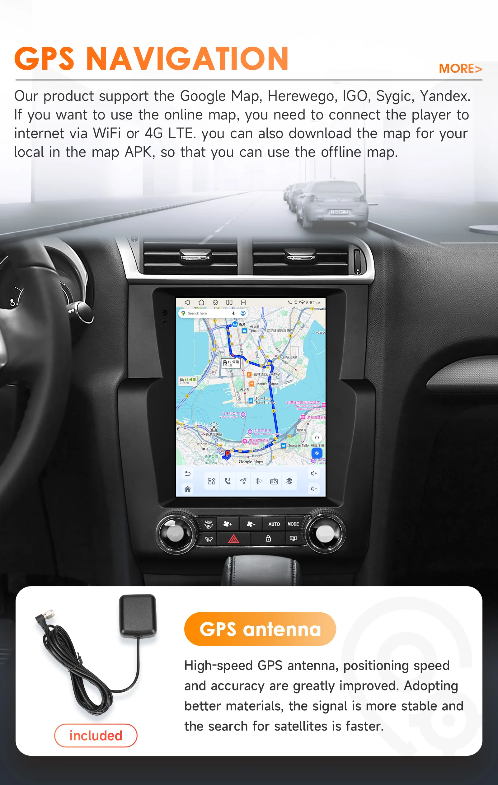 360-Grad-Kamera 9,7 Zoll 2 DIN Android 14 Autoradio für Citroen C4/C4L/DS4 2013-2017 Auto-Multimedia-Stereo Carplay Autoradio 4G BT 6115 – Detail 33
