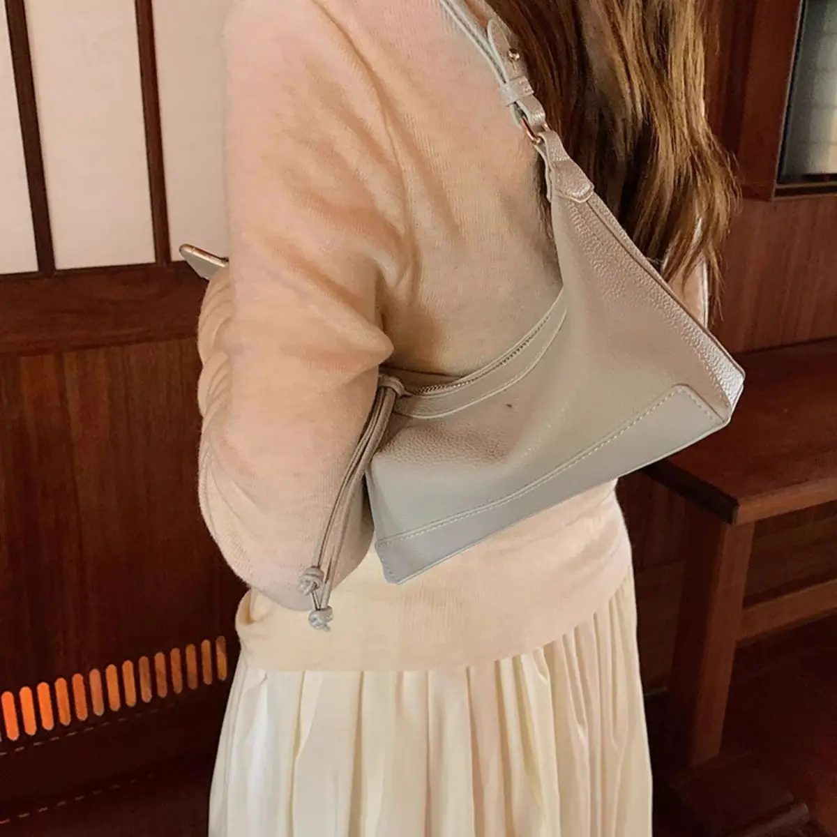 JIAERDI High Street Blue Underarm Bag Y2k Hot Girls Pu Leather Hobos Bag Handbag Female Harajuku Aesthetic Shoulder Bags 2025