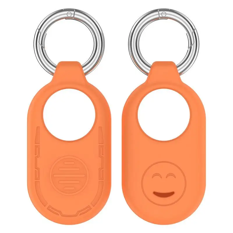 Silicone Cover For Galaxy SmartTag2 Protective Case Skin Cover keychain Shock Resistant Smart Tag Holder Case Thick Airtag Accessories Protective Case