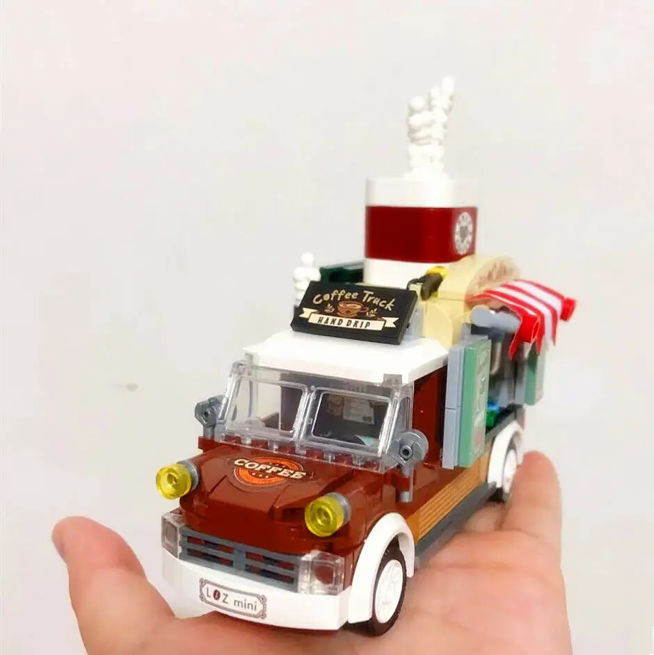 LOZ 미니 블록 십대 빌딩 장난감, 소년 소녀 퍼즐 스낵 트럭, 여성 선물, 홈 장식, 1737 1738 1739 1740