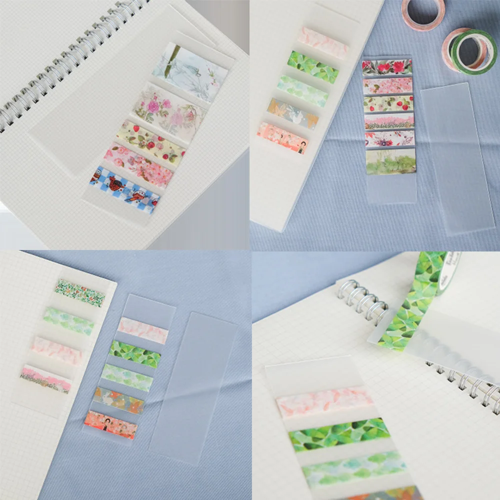 10pcs/Lot Diy Cute Kawaii Frosted Pvc Tape Separate Card Lovely Transparent Washi Tape For Home Decoration 3