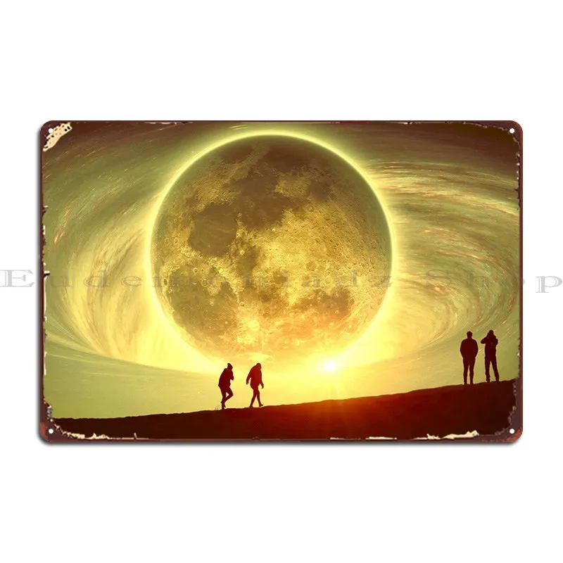 

Space Metal Plaque Poster Wall Personalized Cinema Wall Decor Poster Tin Sign Poster