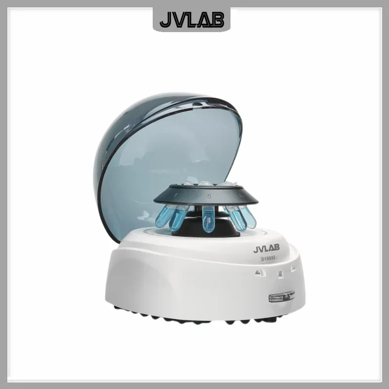Mini Centrifuge Palm Centrifuge 5000rpm Laboratory Up To 8 PCR Tubes of 0.5ml 1.5ml 2ml Two Rotors RCF 1360xg D1008E