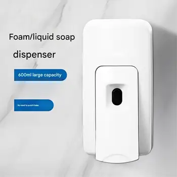 เครื่องจ่ายสบู่เหลวติดผนัง SVAVO 600 มล. แบบไม่ต้องเจาะผนัง ใช้งานง่าย สำหรับห้องน้ำ โรงแรม แชมพู สบู่เหลว 1