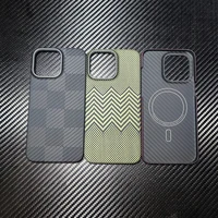 New for Magsafe Magnetic for iphone 15 pro max Real carbon fiber case Thin aramid fiber cover for iphone 15 pro carbon case