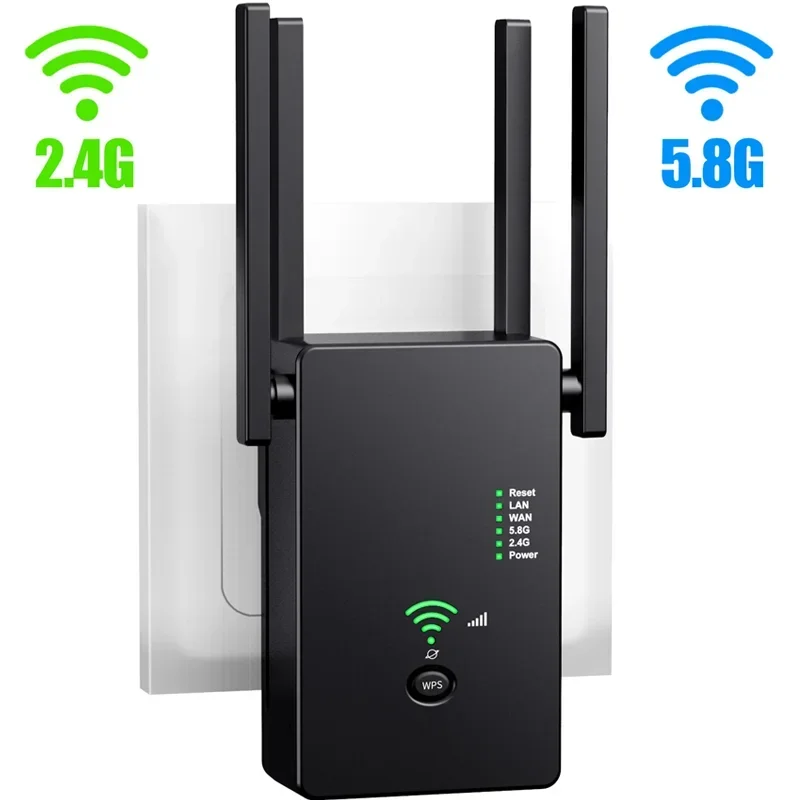 Ripetitore Wifi 5Ghz 1200Mbps Router Wireless 2.4Ghz Access Point Amplificatore Di Segnale Lungo Wi-Fi Booster Range Extender