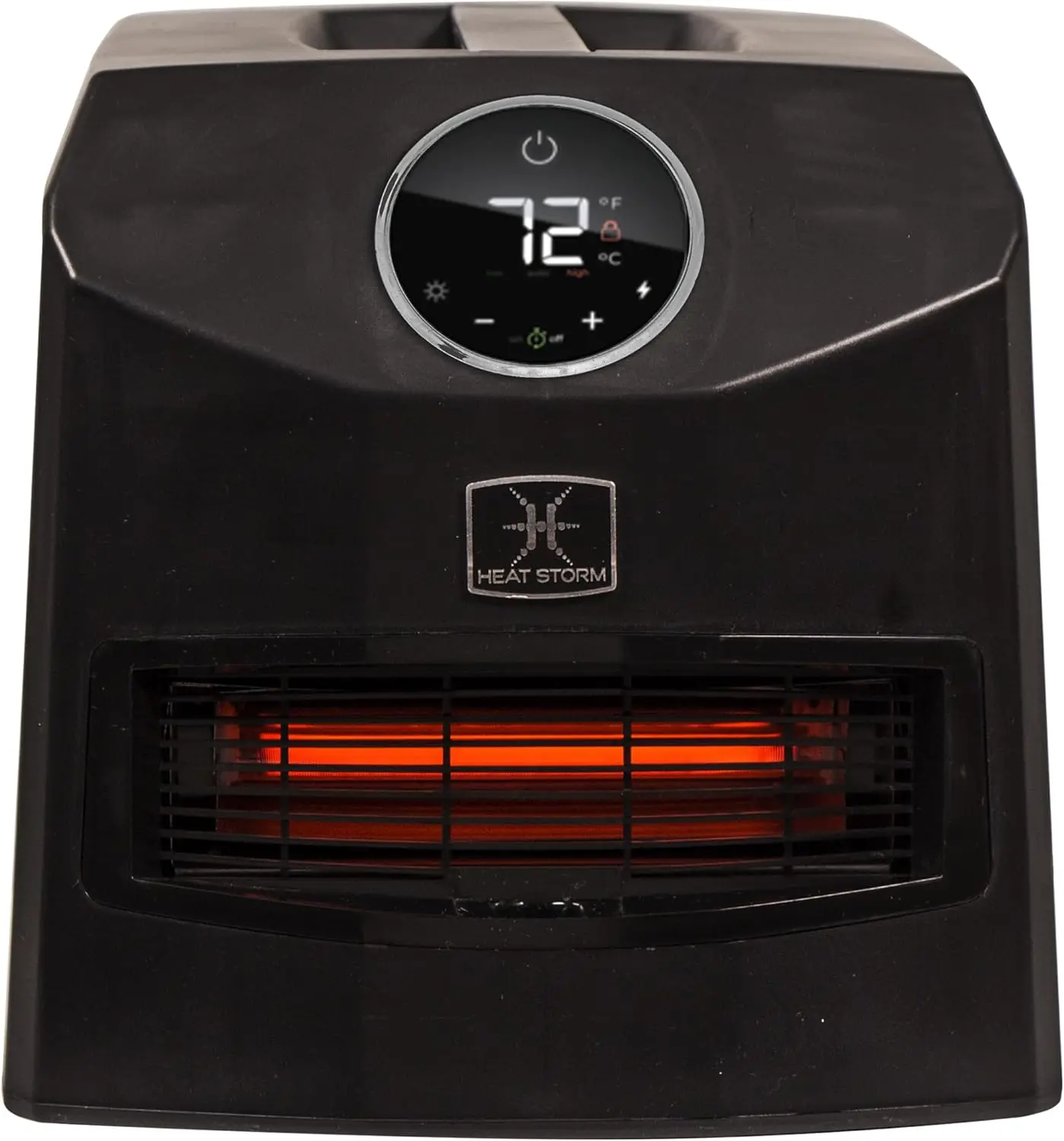 HS-1500IMO Portable Infrared Heater, 10 lbs, Mojave Black,Remote Control, energy efficient, Digital display, Overheat protection