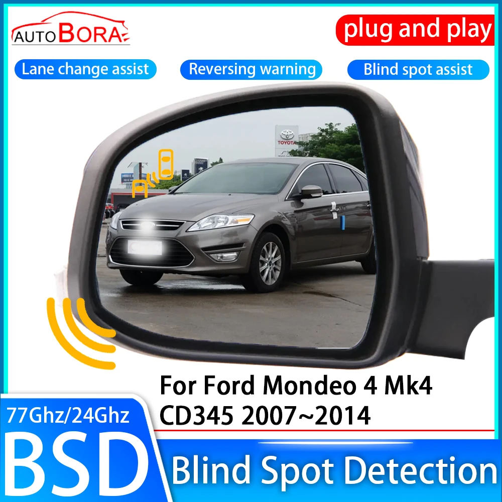 ZhuCamX Car Blind Spot Detection System BSD BSA BSM Sensor Drive Rear Mirror Monitoring for Ford Mondeo 4 Mk4 CD345 2007~2014