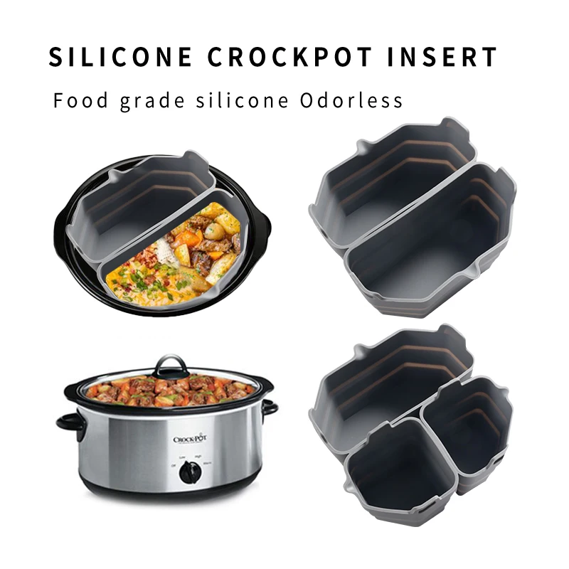 CrockpocketsSlowCookerDividerLinerCrockpotLeakproofReusable