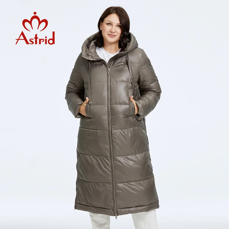 

Astrid Women's Winter Jacket 2023 Plus Size Women Parka Long Warm Bio Down Jackets Hooded Quilted Cotton Coat Female Clothing