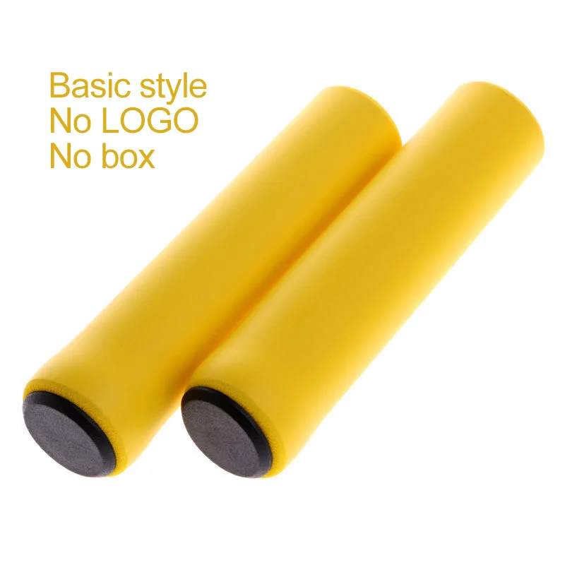 Ultralight Silicone Anti-Slip Bike Grips with End Plugs