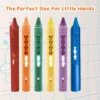 Washable Bath Crayons Set - Colorful, Easy-Clean Bathtub Markers for Youngsters, Fun Shower Art & Crafts 6