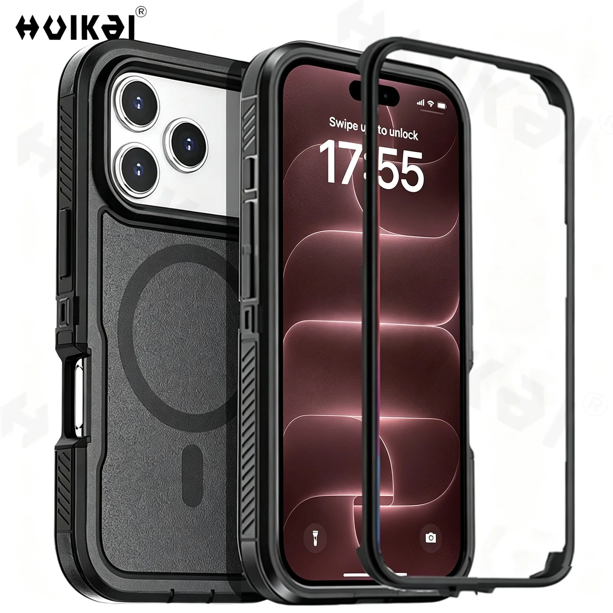 Heavy Duty Shock Absorption Full Body Protective Silicone Rubber Phone Case
