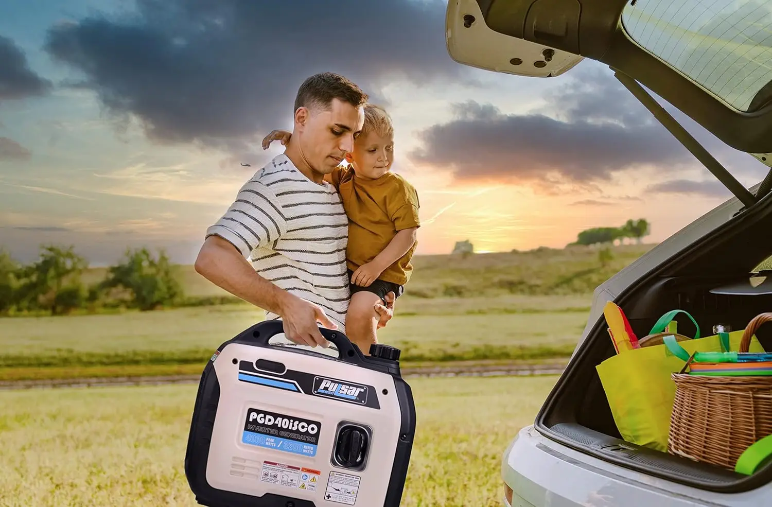 PGD40ISCO Ultra Light Quiet 4000W Portable Gas Inverter Generator