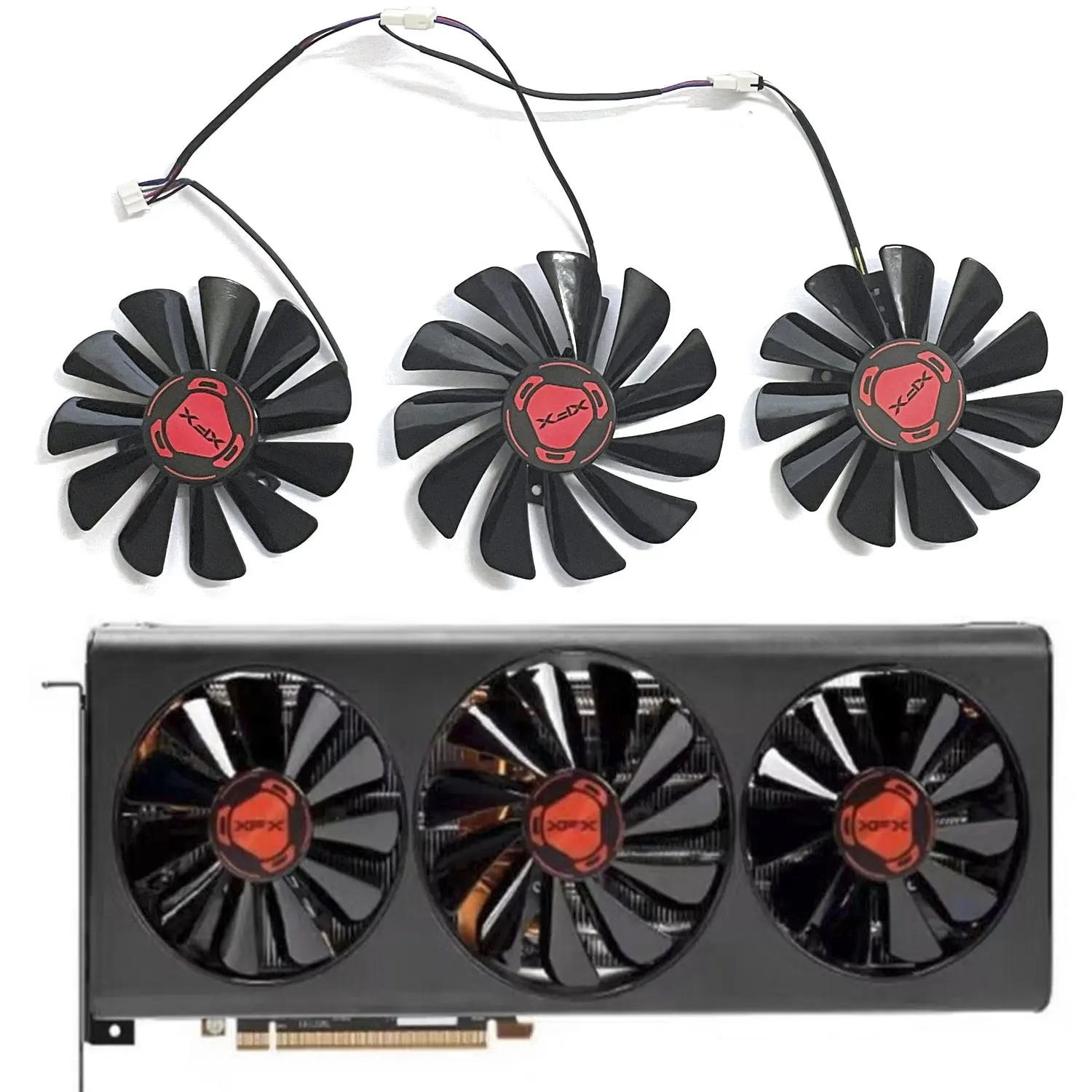 85Mm 95Mm 4-Pin Muslimyrx5700 Xt 5600Xt Gpu Ventola Per Xfx Rx 5700 Radeon Rx 5700 Xt 5600Xt Thicc Iii Ventola Di Raffreddamento