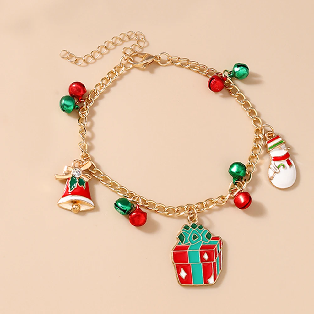 Aihua Mode Weihnachten Armband Neujahr Geschenke Weihnachtsbaum Glocke Hirsch Weihnachtsmann Armbänder für Frauen Modeschmuck – Detail 8