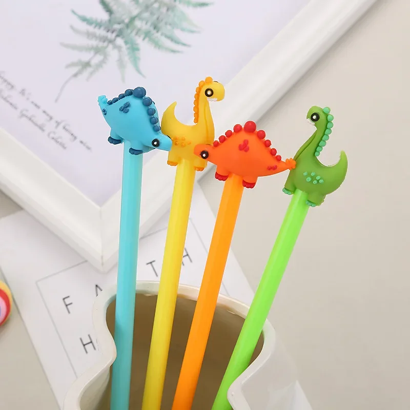 20 Pcs Office Stationery Dinosaur Gel Pens Cartoon Cute Student Creative Animal Styling Office Supplies