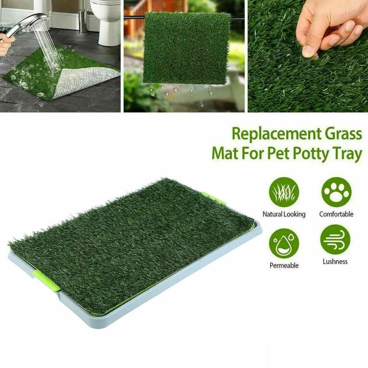Samger Portable Dog Training Toilet Indoor Dogs Potty Pet Toilet for Dogs Cats Litter Box Puppy Pad Holder Tray Pet Supplies
