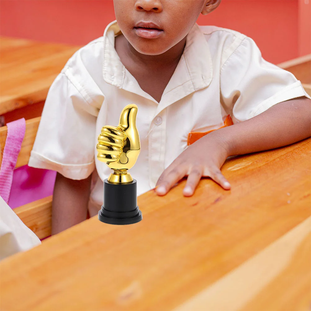 Plastic Trophy Toys 6 Pcs Kids Thumb Shaped Competition Sports Football Award Champion Kindergarten Cup Model