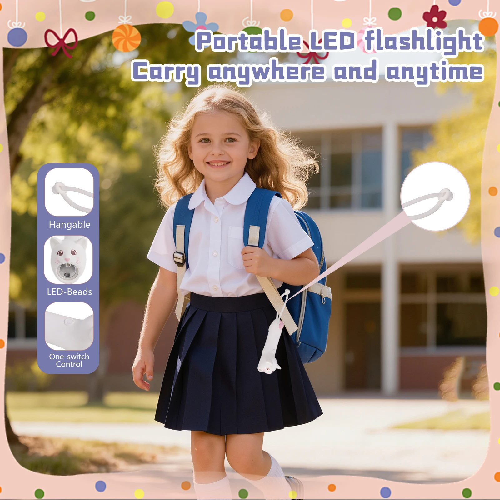어린이를위한 귀여운 돌고래 LED 손전등 부드러운 실리콘 동물 야간 조명 USB 충전식 미니 휴대용 조명 안전 장난감 선물