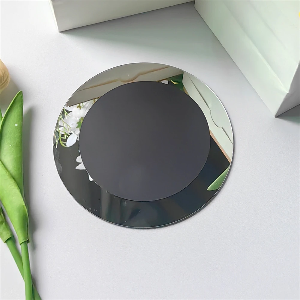 Makeup Mirror Magnifying Mirror Acrylic Mirrors Wall Mirrors 5.9inch Round Magnetic Locker Mirror School Bathroom Refrigerator Cabinet Mirror School Gym Storage Cabinet Magnetic