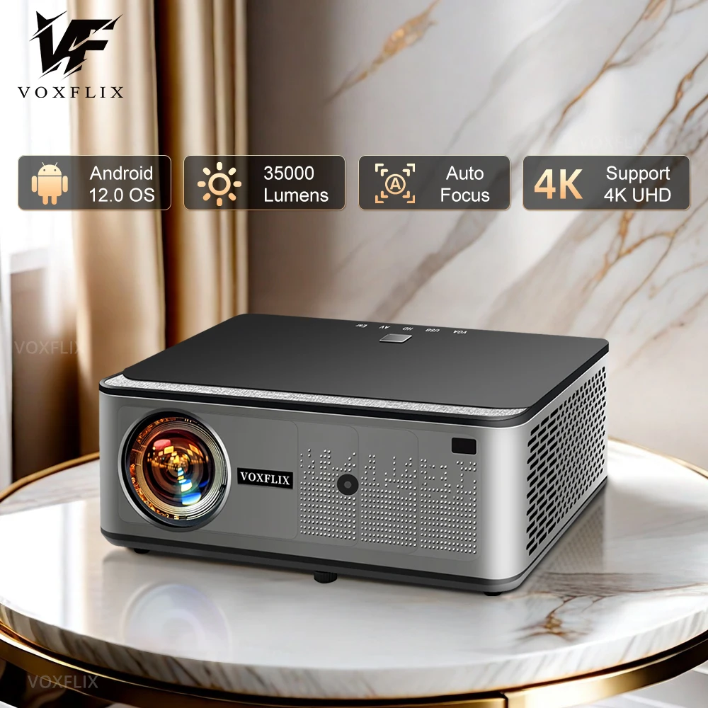 Nonete Mini proiettore 1080P FHD 4K WiFi 6 BT5.4 Caratteristiche Messa a fuoco automatica e proiettore portatile Keystone compatibile con telefono/HDMI/USB  44