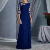 Elegant Dresses For Women Wedding Guest Cocktail Party Dress Sexy Lace Patchwork Prom Long Dresses Evening Gowns платье женское 4