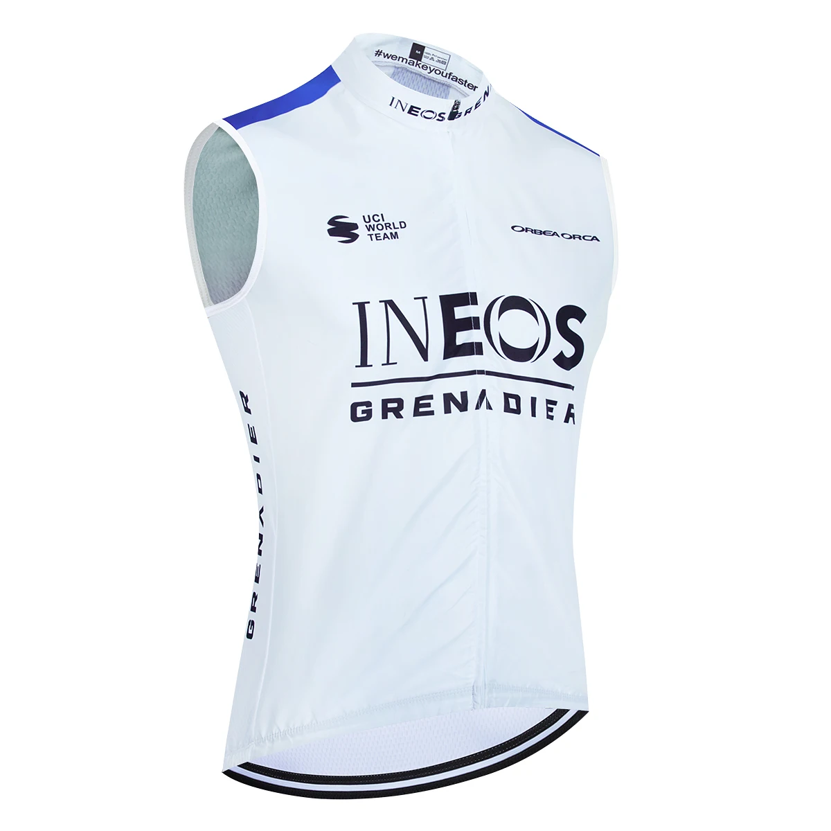 INEOS Cycling Windbreaker UAE Team Cycling Jersey Men Bike Vest Maillot Ropa Ciclismo Unsleeves Bicycl Tshirt