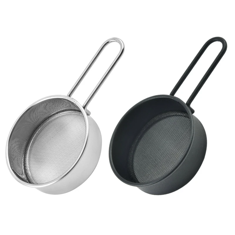 Kitchen Fine Mesh Flour Sifter Professional Round Stainless Steel Flour