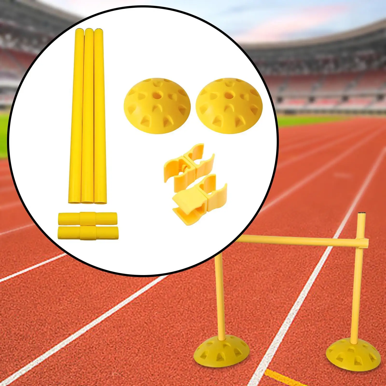 Speed Training Hurdles, Agility Hurdle with Base for Men Women Practical Jumping Bar Sports Equipment for Workout, Football